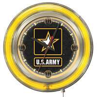 Holland Bar Stool Clk15Army United States Army 15" Neon Clock