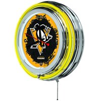 Holland Bar Stool Clk15PitPen Pittsburgh Penguins 15 inch Neon Clock