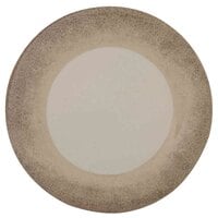 Thunder Group DM005J Jazz 5 1/2" Round Melamine Plate with Crackle-Finished Border - 12/Case