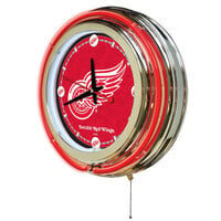 Holland Bar Stool Clk15DetRed Detroit Red Wings 15 inch Neon Clock
