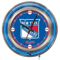 Holland Bar Stool Clk15NYRang New York Rangers 15 inch Neon Clock