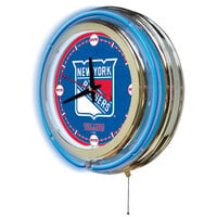 Holland Bar Stool Clk15NYRang New York Rangers 15 inch Neon Clock