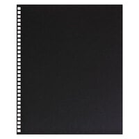 Swingline GBC 2514478 ProClick 11 inch x 8 1/2 inch Pre-Punched Black Presentation Cover - 25/Pack