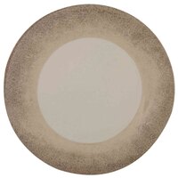 Thunder Group DM006J Jazz 6 1/2" Round Melamine Plate with Crackle-Finished Border - 12/Case