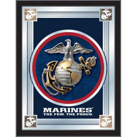 Holland Bar Stool MLogoMarine 17 inch x 22 inch United States Marine Corps Decorative Logo Mirror