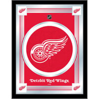 Holland Bar Stool MLogoDetRed 17 inch x 22 inch Detroit Red Wings Decorative Logo Mirror