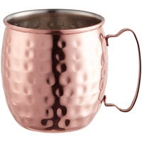 Acopa Alchemy 16 oz. Hammered Copper Moscow Mule Mug