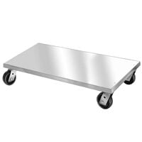 Channel AD2433 33 inch x 24 inch Mobile Aluminum Dunnage Rack - 1200 lb.