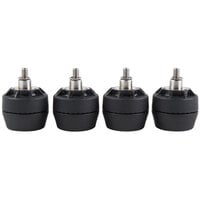 FLAT Tech Equalizers 1/4"-20 Thread Black Table Leveler   - 4/Pack