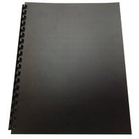 Swingline GBC 25818 100% Recycled 11 inch x 8 1/2 inch Black Unpunched Binding System Cover - 25/Pack