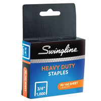 Swingline 35319 100 Strip Count 3/4" Heavy-Duty Chisel Point Staples - 1000/Box