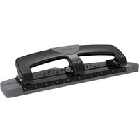 Universal UNV74222 30 Sheet Black Countertop 2 Hole Punch - 9/32 Holes