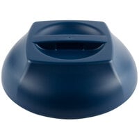 Cambro MDSHD9497 Harbor Collection Navy Blue 10 1/4" Insulated Plastic Dome Plate Cover - 12/Case