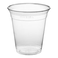 Fabri-Kal NC12S Nexclear 12 / 14 oz. Clear Customizable Squat Plastic Cup - 1000/Case
