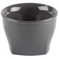 Cambro MDSHB5485 Harbor Collection Smoked Metal 5 oz. Insulated Plastic Bowl - 12/Pack