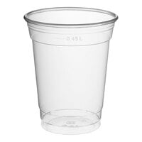 Fabri-Kal NC16S Nexclear 16 / 18 oz. Clear Customizable Squat Plastic Cup - 1000/Case