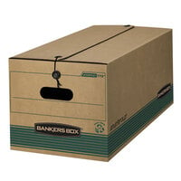 Fellowes 00774 15 1/4 inch x 24 1/8 inch x 10 3/4 inch Kraft Extra-Strength Legal Sized Storage Box - 12/Case
