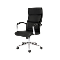 HON Black Leather High-Back Executive Office Chair