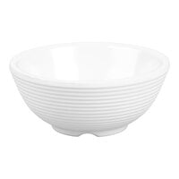 TableCraft RAM2RW 2 oz. White Round Ribbed Melamine Ramekin - 12/Pack