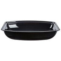 Cambro RSB1014CW110 5 Qt. Black Camwear Rectangular Ribbed Bowl