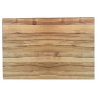 Tablecraft CBW1520175 20" x 15" x 1 3/4" Wooden Butcher Board Chopping Block
