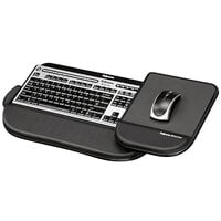 Fellowes 8060201 Tilt 'n Slide Pro 19 1/2 inch x 11 1/2 inch Black Keyboard Manager with Comfort Glide