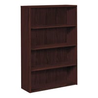 HON 105534NN 10500 Series Mahogany 4 Shelf Laminate Wood Bookcase - 36" x 13 1/8" x 57 1/8"