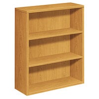 HON 105533CC 10500 Series Harvest 3 Shelf Laminate Wood Bookcase - 36 inch x 13 1/8 inch x 43 3/8 inch