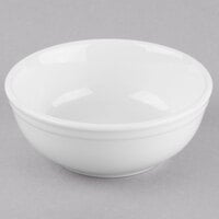 World Tableware 840-360-009 Porcelana 15 oz. Bright White Porcelain Oatmeal Bowl - 36/Case