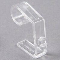 Snap Drape M Clear Plastic Table Skirt Snap Clip - 100/Bag