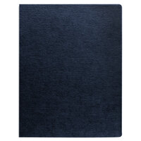 Fellowes 52113 11 1/4 inch x 8 3/4 inch Navy Linen Texture Binding System Cover - 200/Pack