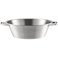 Vollrath 72120 Stainless Steel Utility Pail with Handles - 16 1/2 inch x 5 1/2 inch