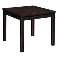 HON 80192NN Occasional 24 inch x 24 inch x 20 inch Mahogany Laminate Square Table