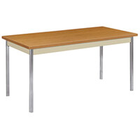 HON UTM3060CLCHR 30" x 60" Harvest / Putty Utility Table - 29" Height