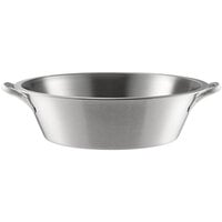 Vollrath 72240 Stainless Steel Utility Pail with Handles - 21 3/4 inch x 6 1/8 inch