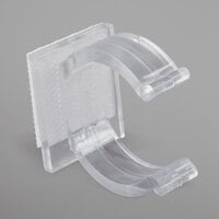 Snap Drape GV Clear Plastic Table Skirt Clip with Velcro® Attachment - 100/Bag