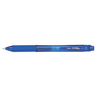 Pentel BL107C EnerGel-X Blue Ink with Blue Barrel 0.7mm Retractable Roller Gel Pen - 12/Pack