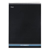 Cambridge 59882 8 1/2" x 11" Legal Rule White Wirebound Note Pad