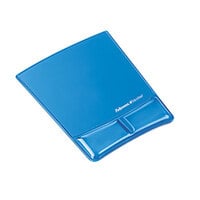 Fellowes 9182201 Blue Mouse Pad with Gel Wrist Support and Microban Protection