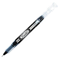 Pentel SD98A Finito! Black Ink with Black Barrel 0.4mm Porous Point Pen - 12/Pack
