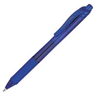 Pentel BL110C EnerGel-X Blue Ink with Blue Barrel 1mm Retractable Roller Gel Pen - 12/Pack