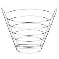 Clipper Mill by GET 4-22788-M 9 inch Chrome Plated Metal Round Wire Bucket Basket