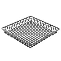 Clipper Mill by GET 4-35999 9 inch x 9 inch Black Square Grid Basket