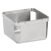 Clipper Mill by GET 4-80828 4 1/2 inch Stainless Steel Square Berry Basket