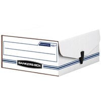 Banker's Box 48110 Binder-Pak 11 3/8 inch x 9 1/8 inch x 4 3/8 inch Storage Box with Snap Fastener
