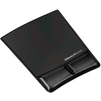 Fellowes 918230 Black Mouse Pad with Gel Wrist Support and Microban Protection