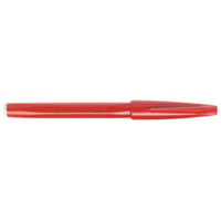 Pentel S520B Sign Pen Red Ink with Red Barrel Fine Point 0.7mm Color Marker with Bullet Tip - 12/Pack