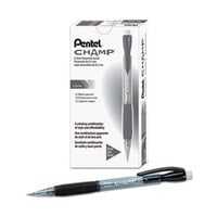 Pentel AL15A Gray Barrel 0.5mm Champ HB Lead #2 Mechanical Pencil - 12/Pack