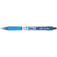 Pilot 32800 B2P Bottle-2-Pen Black Ink with Translucent Blue Barrel 1mm Recycled Retractable Ball Point Pen - 12/Pack