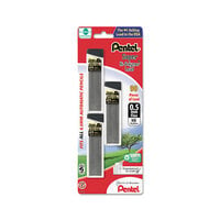 Pentel C25BPHB3K6 Black 0.5mm HB Super Hi-Polymer Lead Refill   - 3/Pack